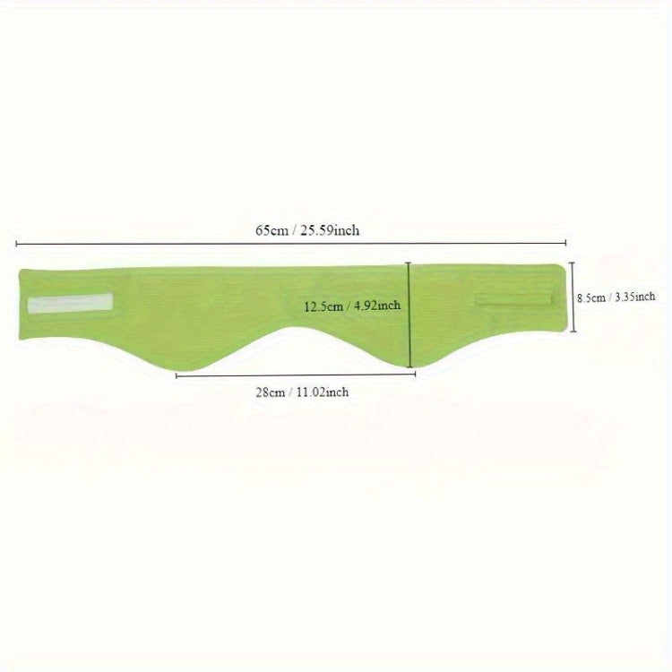 Dual-use Double-sided Eye Mask Earmuffs All-inclusive Noise Reduction Eye Protection Mask(Cold Yellow+Warm Green)