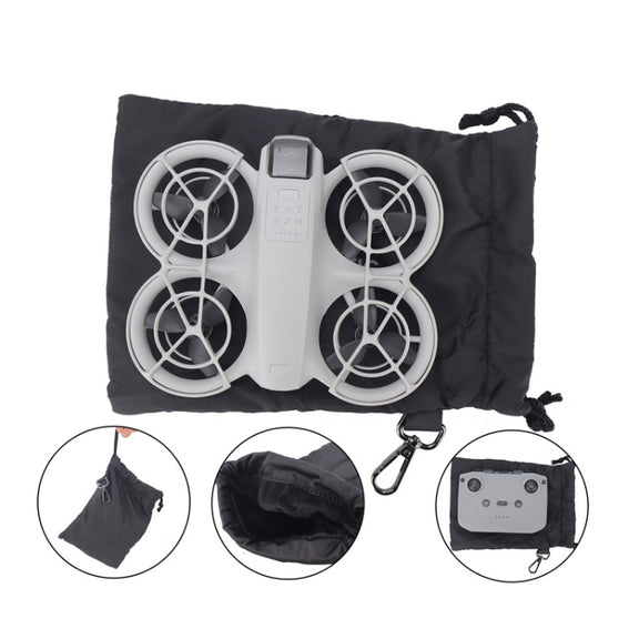 For DJI Neo CQT Body Remote Control Storage Bag Water-resistant Dirt-Resistant Drawstring Portable Handbag, Style: Body Pouch+Remote Control Pouch