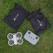 For DJI Neo CQT Body Remote Control Storage Bag Water-resistant Dirt-Resistant Drawstring Portable Handbag, Style: Body Pouch+Remote Control Pouch