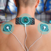 Cervical Massager EMS Pulse Therapy Device Full Body Massage Patch, Spec: Double Host Without Remote