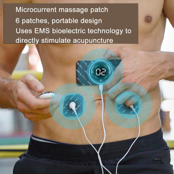 Cervical Massager EMS Pulse Therapy Device Full Body Massage Patch, Spec: Double Host Without Remote