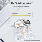 Desktop Small Crystal Bag Humidifier Aroma Ambient Lighting, Color: White Rechargeabl