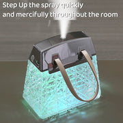 Desktop Small Crystal Bag Humidifier Aroma Ambient Lighting, Color: White Plug-in