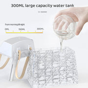 Desktop Small Crystal Bag Humidifier Aroma Ambient Lighting, Color: White Plug-in