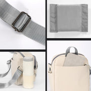 Cwatcun D155 Shoulder Casual Microslr Camera Storage Bag Lightweight Digital Photography Bag(Beige)