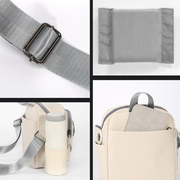 Cwatcun D155 Shoulder Casual Microslr Camera Storage Bag Lightweight Digital Photography Bag(Beige)