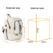 Cwatcun D155 Shoulder Casual Microslr Camera Storage Bag Lightweight Digital Photography Bag(Beige)