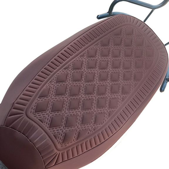 Small Electrical Bike Warm Breathable Non-Slip Cushion Cover(Brown)