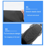 Large Electrical Bike Warm Breathable Non-Slip Cushion Cover(Black)