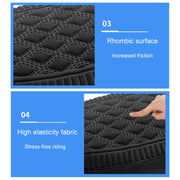 Small Electrical Bike Warm Breathable Non-Slip Cushion Cover(Brown)