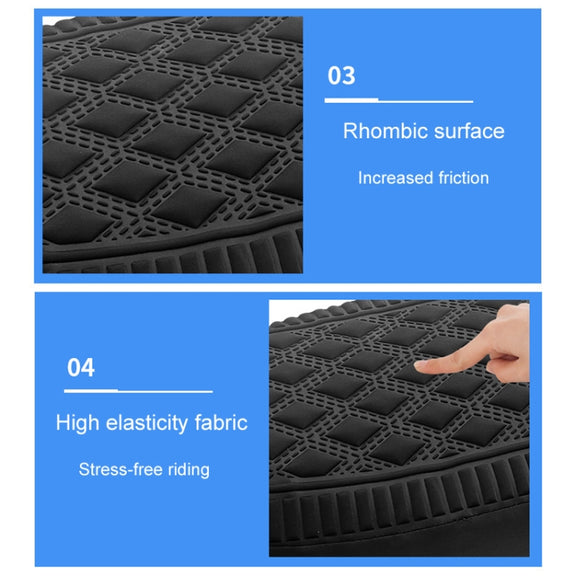 Small Electrical Bike Warm Breathable Non-Slip Cushion Cover(Brown)