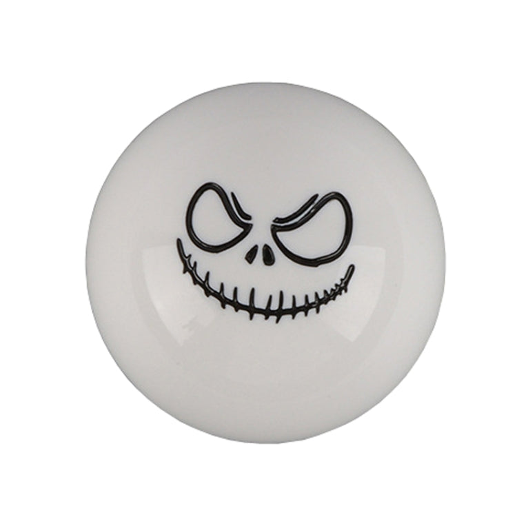 Car Modification Ghost Face Sphere Manual Shift Header(White)