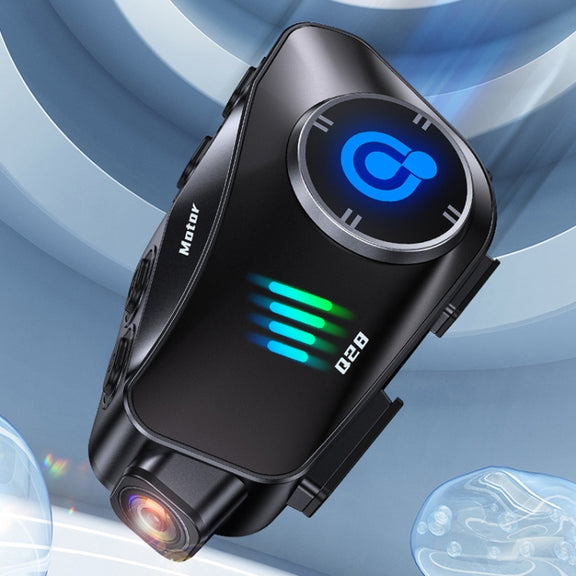 KUQIBAO Q28 Motorcycle Riding Helmet Bluetooth-compatible Headset Recorder(2 In 1 Microphone)