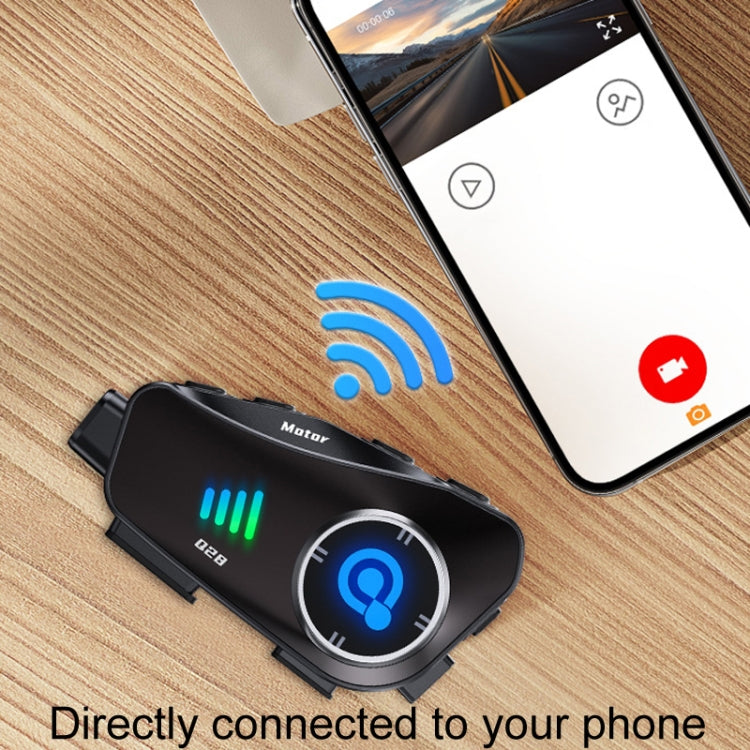 KUQIBAO Q28 Motorcycle Riding Helmet Bluetooth-compatible Headset Recorder(Hard Microphone)