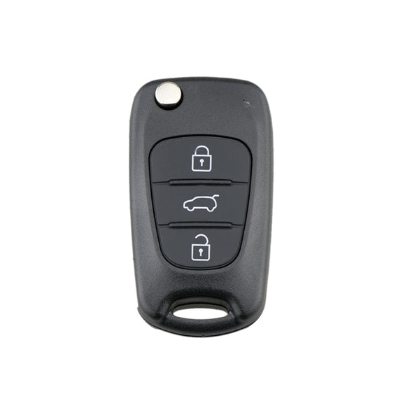 For Hyundai / Kia 3-Button Folding Car Key Shell(SUV Key)