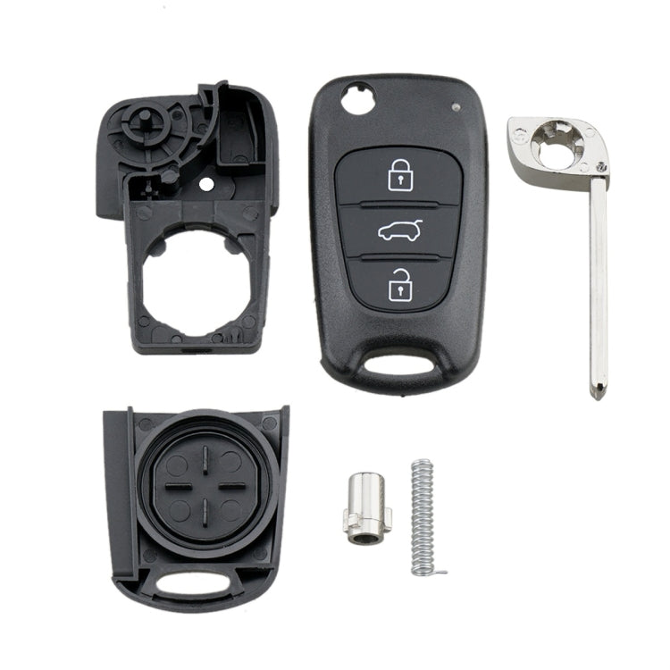 For Hyundai / Kia 3-Button Folding Car Key Shell(SUV Key)