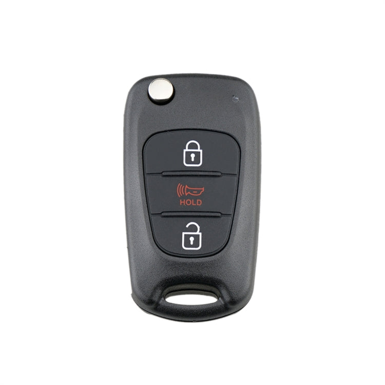 For Hyundai / Kia 3-Button Folding Car Key Shell(Horn Key)