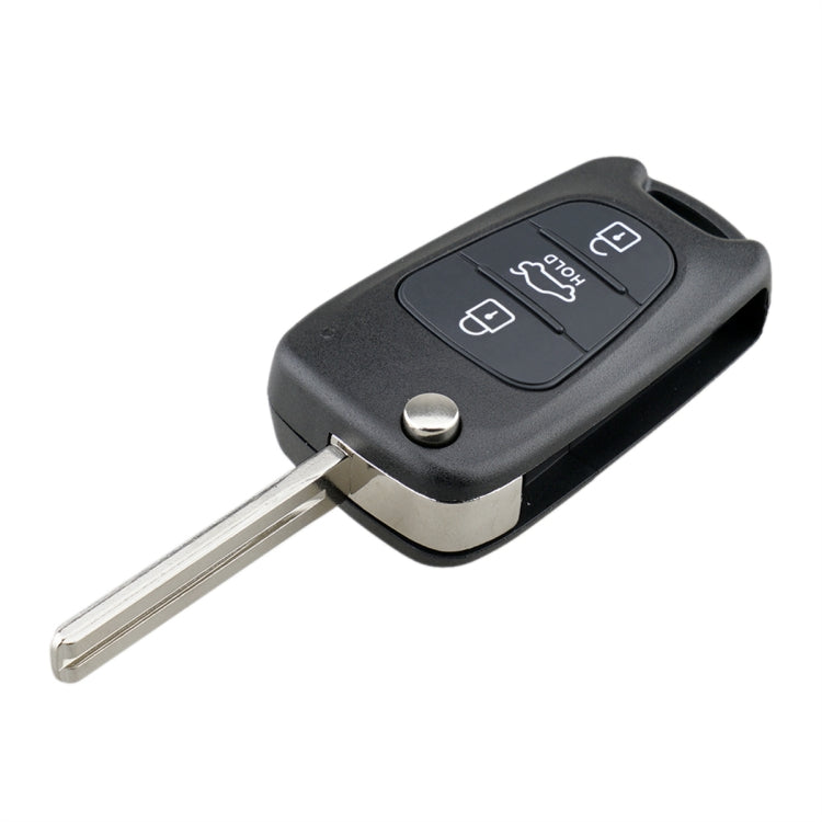 For Hyundai / Kia 3-Button Folding Car Key Shell(Sedan Hold Key)