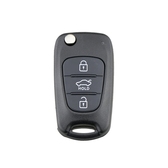 For Hyundai / Kia 3-Button Folding Car Key Shell(Sedan Hold Key)