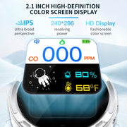 Portable Water-resistant Carbon Monoxide Alarm Detector(White)