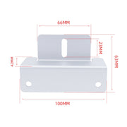 57pcs /Set RV Yacht Solar Panel Z-Shaped Aluminum Alloy Bracket(White)