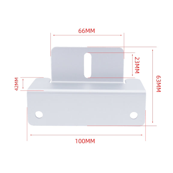 57pcs /Set RV Yacht Solar Panel Z-Shaped Aluminum Alloy Bracket(White)