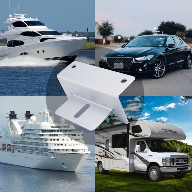57pcs /Set RV Yacht Solar Panel Z-Shaped Aluminum Alloy Bracket(White)