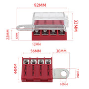 4-way RV Yacht Ignition Protection Battery Terminal Fuse Block, Specification: One