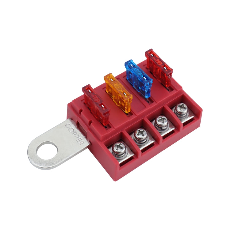 4-way RV Yacht Ignition Protection Battery Terminal Fuse Block, Specification: One