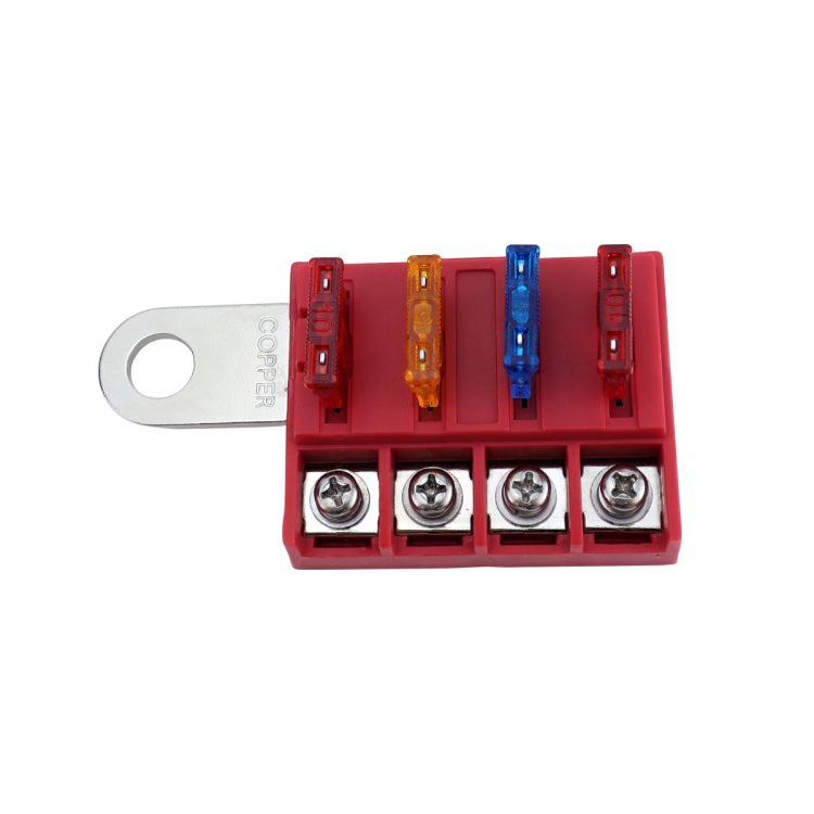 4-way RV Yacht Flame Retardant Water-resistant Battery Terminal Fuse Block(Two)