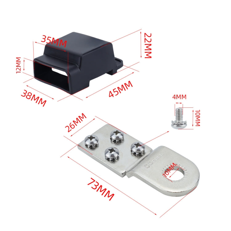 4-way RV Yacht Flame Retardant Water-resistant Battery Terminal Fuse Block(Two)
