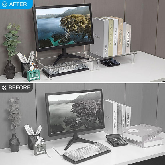 YX136 Desktop Acrylic Laptop / Printer Raised Stand