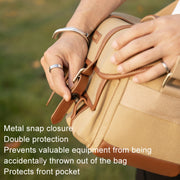 Cwatcun D146 Medium Vintage Camera Bag Crossbody Canvas Digital Bag