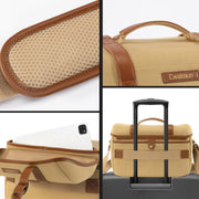 Cwatcun D146 Medium Vintage Camera Bag Crossbody Canvas Digital Bag