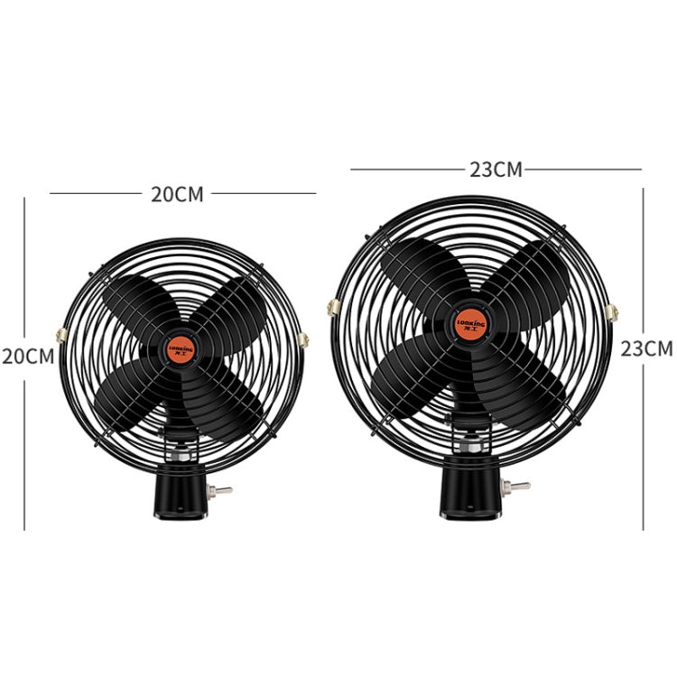 Engineering Car Excavator Strong Cooling High Power Fan, Size: 6 Inch 12V