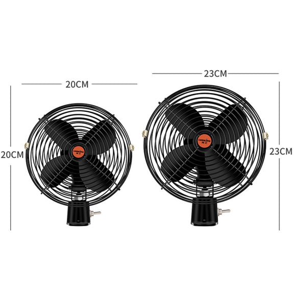 Engineering Car Excavator Strong Cooling High Power Fan, Size: 6 Inch 12V
