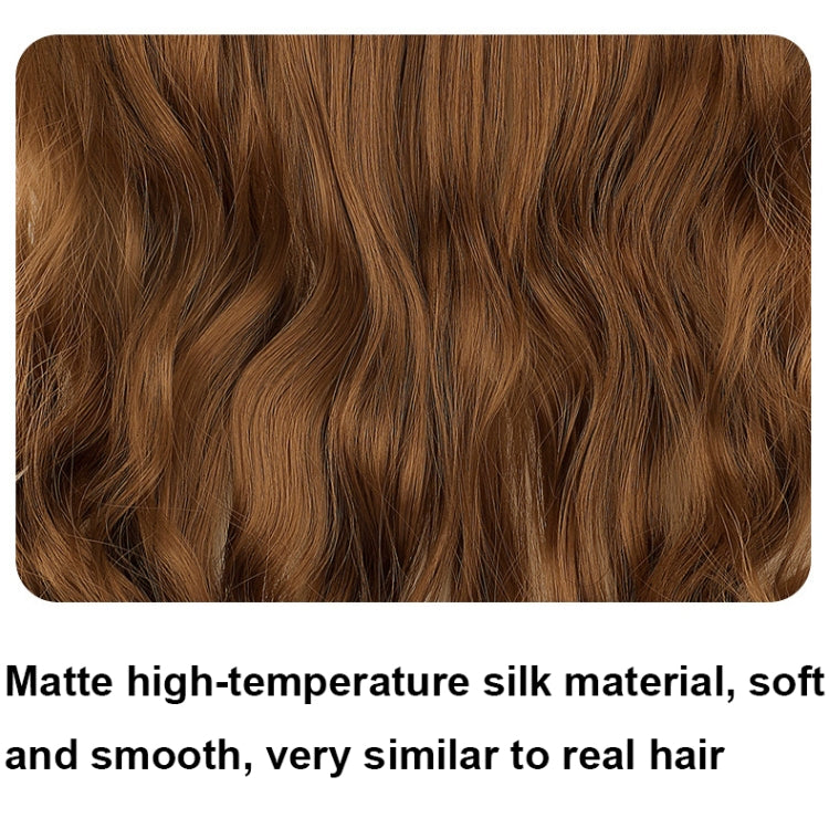 Fishing Line Hair Curtain Long Curly Wig Seamless Hair Extension(1)