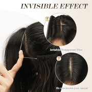 Fishing Line Hair Curtain Long Curly Wig Seamless Hair Extension(2)