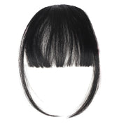 Chemical Fiber Wigs Thin Air Bangs Clip-on Wigs, Color: Natural Black with Sideburns