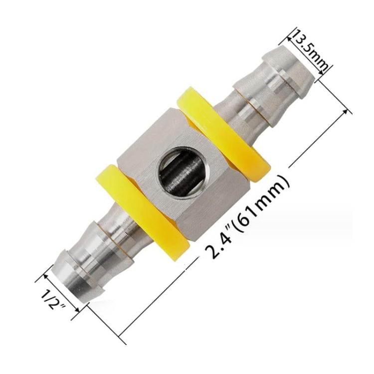 1/2 inch Fuel Pipe Fuel Pressure NPT Sensor T-type Barbed Connector