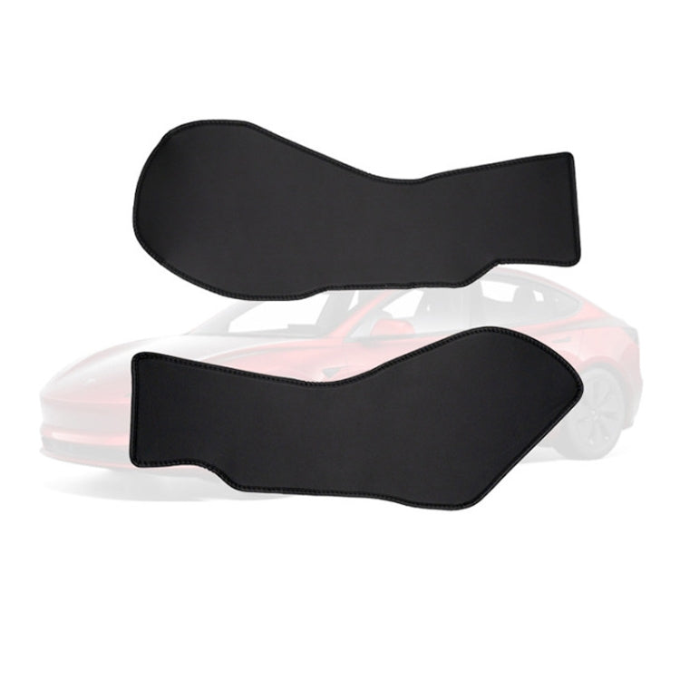 For Tesla Center Console Side Anti-kick Protective Pad, Style: For 2024 Model 3 Driver Passenger Inner Side Leather