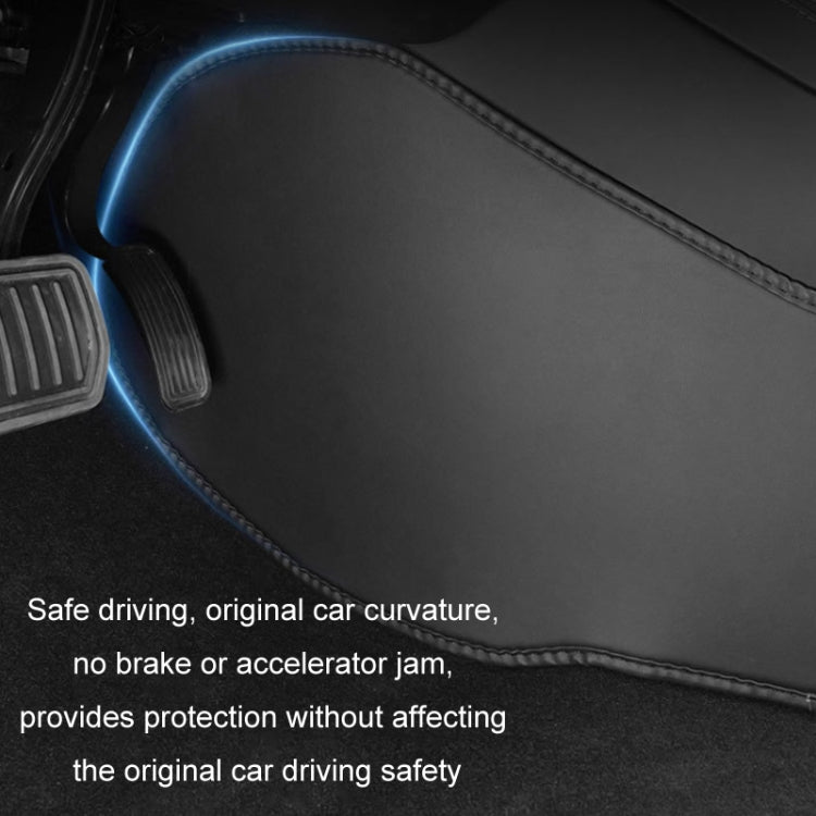 For Tesla Center Console Side Anti-kick Protective Pad, Style: MY Universal Driver Passenger Inner Side Leather
