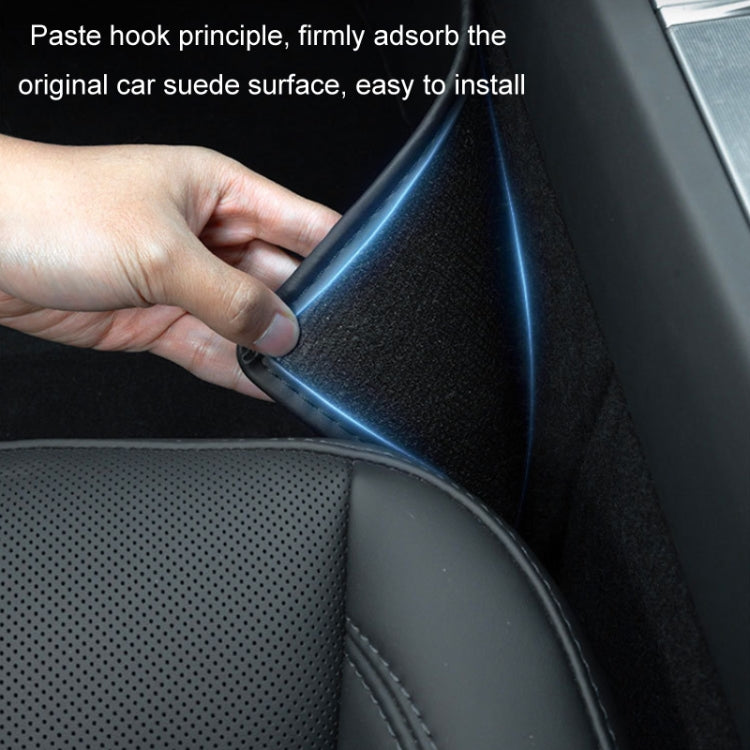 For Tesla Center Console Side Anti-kick Protective Pad, Style: For 2024 Model 3 Rear Row TPE