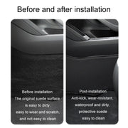 For Tesla Center Console Side Anti-kick Protective Pad, Style: For 2024 Model 3 Driver Passenger Inner Side Leather