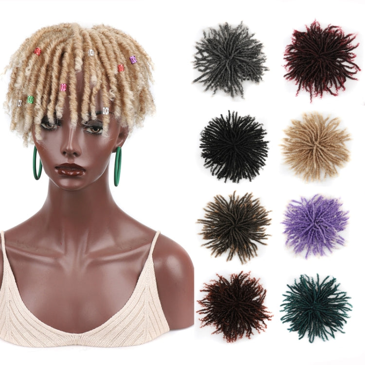 Personalized Hollow Curl Hip Hop Short Hair Dirty Braid Wig Blocks, Model: 1BTPURPLE