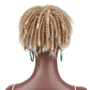 Personalized Hollow Curl Hip Hop Short Hair Dirty Braid Wig Blocks, Model: 1BT27