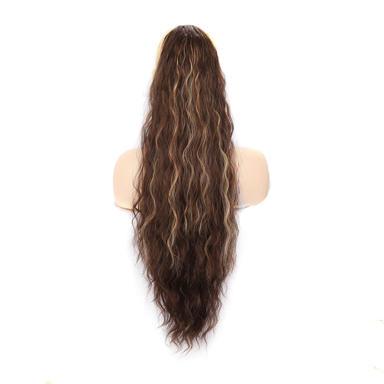 Ladies Extended Woolly Curly Rope Pulling Mesh Ponytail Wig, Color: 6#