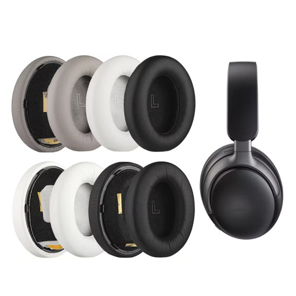 1pair For BOSE QC Ultra Headphone Leather Sponge Cover Earmuffs, Color: Black Leather
