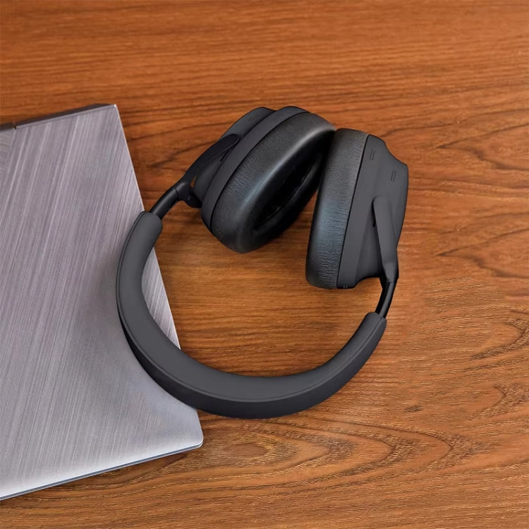 1pair For BOSE QC Ultra Headphone Leather Sponge Cover Earmuffs, Color: Black Leather