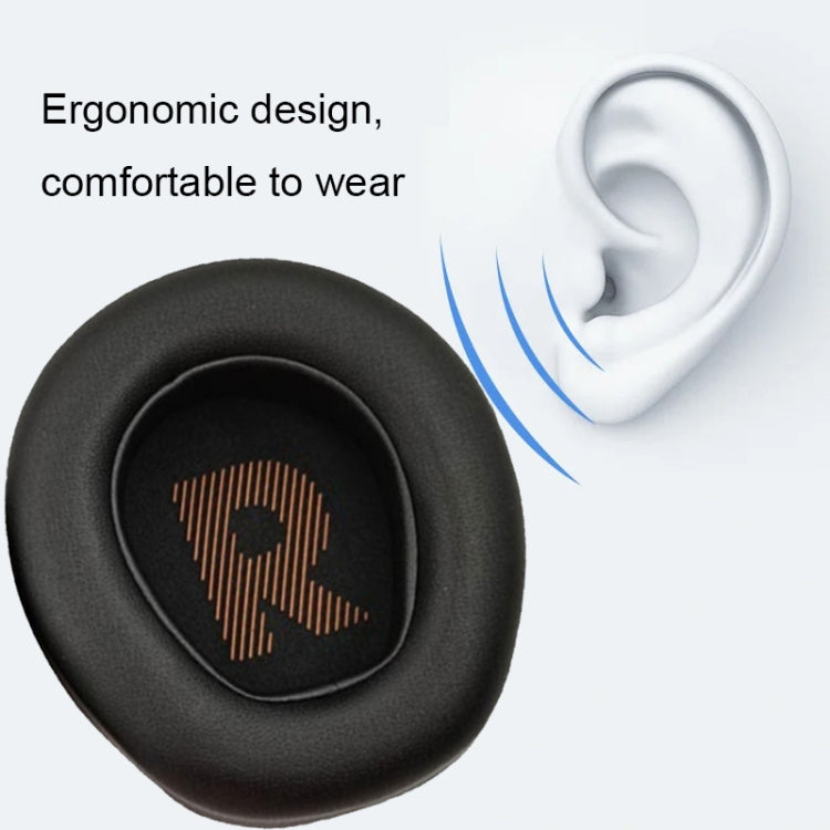 1pair For JBL QUANTUM 400 Headphone Leather Sponge Cover Earmuffs(Black)
